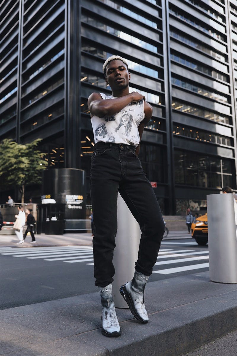 balmain tape sneakers